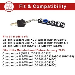Key For Golden Technologies Buzzaround, Companion, LiteRider Mobility Scooter