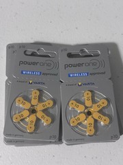 Varta PowerOne P10 Hearing Aid Battery 60 Batteries. US Seller, Exp 5/2027