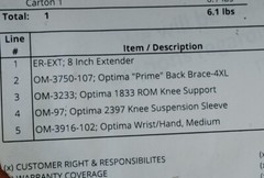 JacMart Optima Prime Series Back Brace Lumbar Support Size 4XL With 8″ Extender