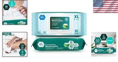 Gentle Aloe Vera Wipes for Sensitive Skin – Pack of 80 Disposable Cloths
