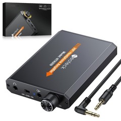 Portable Headphone Amplifier 3.5mm Neoteck Two Stage Gain Switch Black NEW