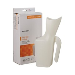 FEMALE URINAL BOTTLE BEDSIDE PORTABLE TRAVEL WOMEN GIRLS