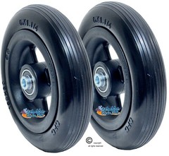 Set of 5″ or 6″ Wheelchair Caster Wheels With 1.60″ Hub and 5/16″ Bearings