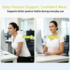 Posture Corrector for Women and Men, Back Brace Small, Pink