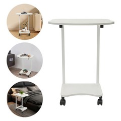Over the Bed Side Table Wheels Hospital Overbed Rolling Tray Bedside USA