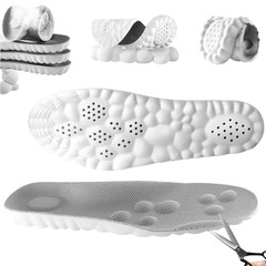 4D Memory Cloud Technology Insole – Super Soft Ultra Comfort Insoles Foam Sport