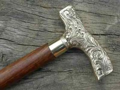 Handmade Running Derby Wood Walking Cane Stick Designer Brass Handle 37“ style