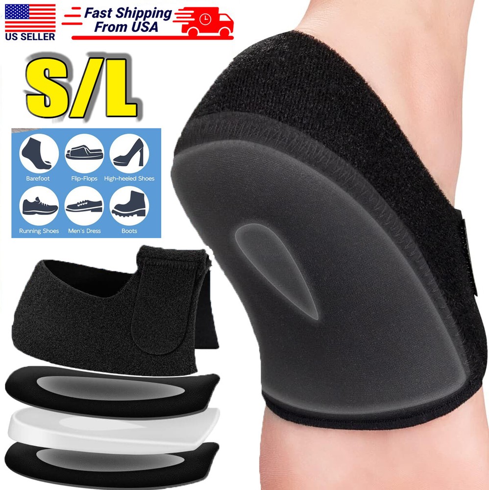 2x Plantar Fasciitis Relief Heel Cups for Foot Pain Relief Elastic Gel Pads USA