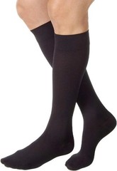 Black Knee High Compression Socks 15-20 mmHg – Comfortable Unisex Design, Medium