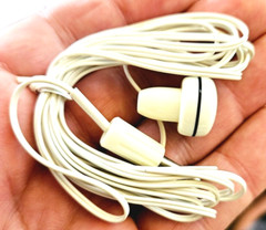 Unbranded Hearing Air White Earbud