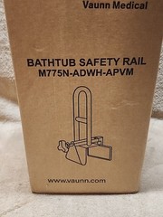Vaunn Medical Bathtub Safety Rail White – M775N-ADWH-APVM – 300Lb. ADA Compliant
