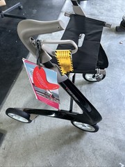 MEDLINE byACRE Ultralight Rollator Regular Track – Black (BYA100MDBK)
