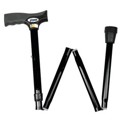 Black Folding Cane for Men and Women Adjustable Foldable Walking Cane with Co..