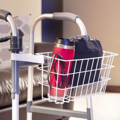 HealthSmart Durable Walker Accessories Basket 3 Inch thick (Pack of 1), White
