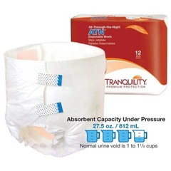 Tranquility ATN Premium Overnight Brief Medium 32-44 12 Pack Incontinence
