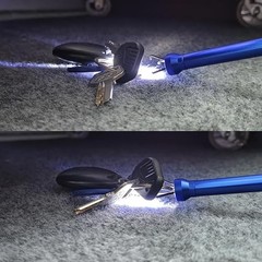 Flexible Claw Grabber Tool Claw Picker 24.4in, Bendable Hose Reacher Claw Blue