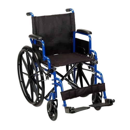 Wheelchair for Seniors and Disabled, Mobility Aid, 18-Inch Seat, Lightweight