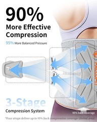 Back Brace for Lower Back Pain Relief, Lumbar Support Belt with 9X Ergonomic Sup