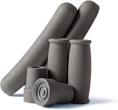 Crutch Accessory Replacement Kit, Gray