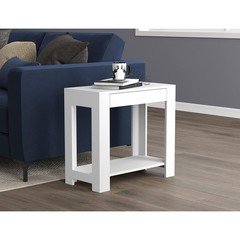 & Co. Co. White Drawer Accent End Table 81057.Z.01