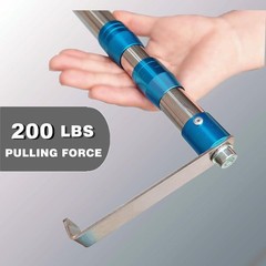6.3FT Cargo Grabber Tool, Heavy Duty Truck Bed Retriever Pole w/Hooks
