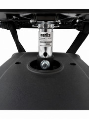Merits Vision Sport Electric Power Wheelchair, Joystick, 4-Wheel, Black/Blue