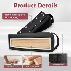 2 PCS Pelvic Blocks Sacral Wedge Non-Slip Handle for Therapy Positioning Support