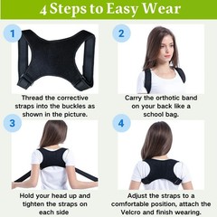 Back Posture Corrector Shoulder Straight Support Brace Belt Therapy Men Women