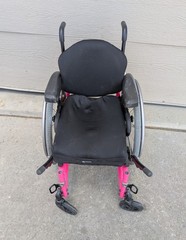 Quickie 2 Lite 14″ x 18″ Manual Folding Wheelchair – Pink