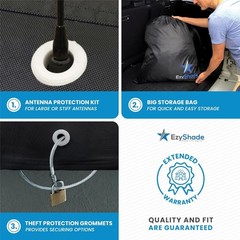 10-Layer Truck Cover Waterproof All Weather. T1 – see Vehicle Size Chart Black