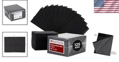 High-Quality 3 Ply Black Disposable Bibs, 125 Pack for Dental & Medical Services