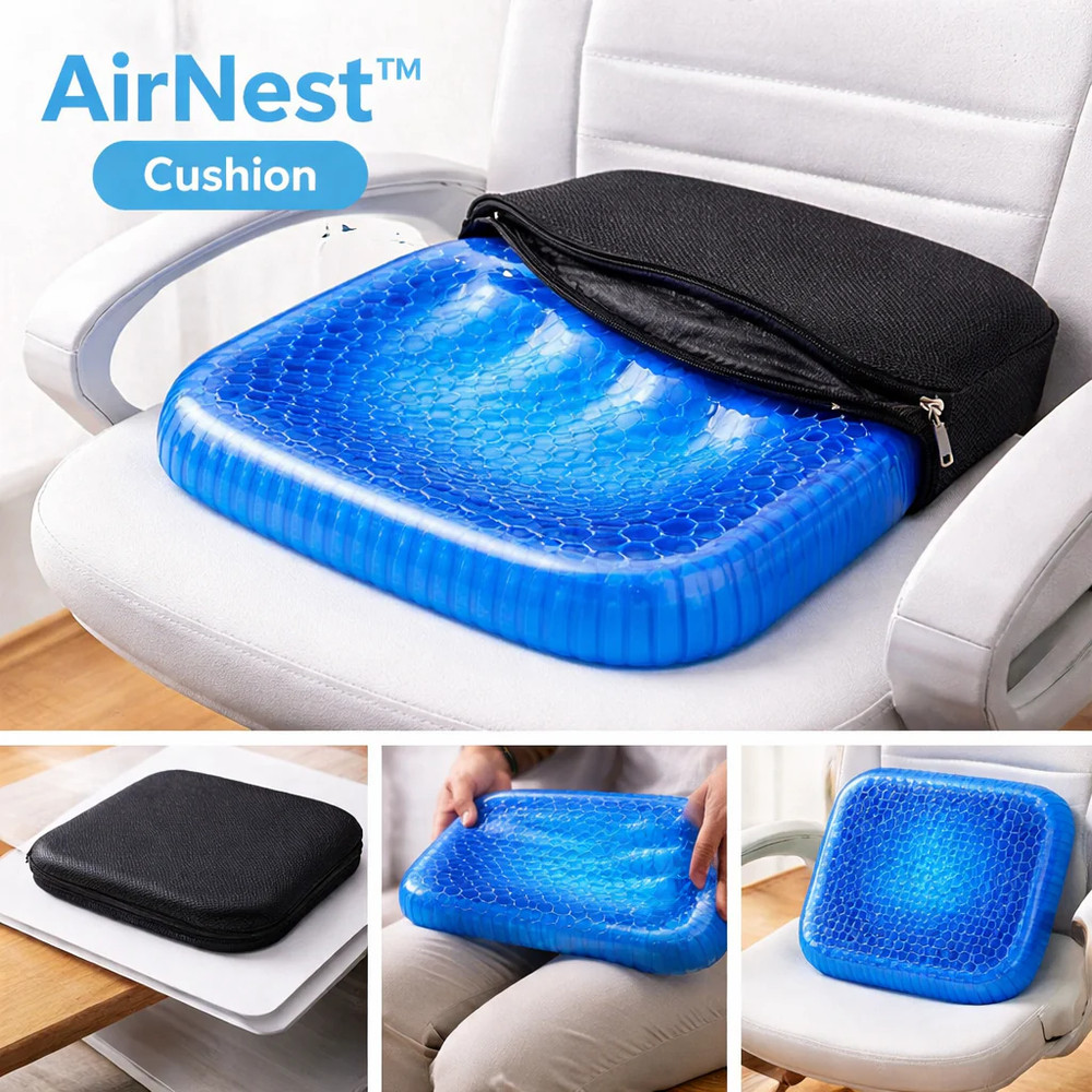 Airnest™ Cushion – Ergonomisch Gel Zitkussen
