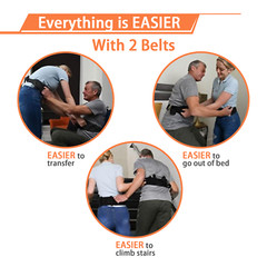 Premium 6-Handle Gait Belt ,Transfer Belt for Transfer & Walking Waist Assist
