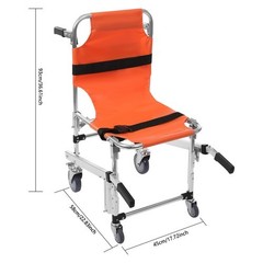 EMS Stair Climbing Chair Medical Emergency Evacuation Lifting Wheelchair w/Belts
