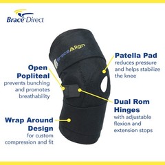 ROM Hinged Knee Brace: Maximum Support PDAC L1833 L1832 For ACL/PCL Injuries