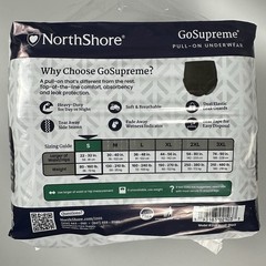 NorthShore GoSupreme Pull-On Underwear Black Small S 14 Ct #2101 Sealed