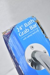 Carex 24″ Grab Bar Durable Heavy Duty Diamond Knurled Safety Texture For Grip