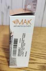 New IMAK Compression Arthritis Gloves Size Small Gray Brownmed A20170