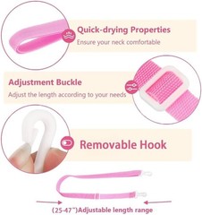 Comfortable Adjustable Shower Lanyard for Mastectomy Drain Management – 2 Pack