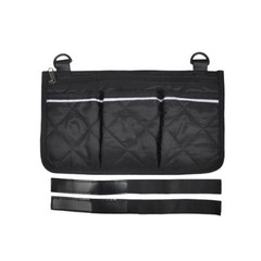 Wheelchair Side Bag Hang on Side Armrest Accessories Storage Pouch w/ Cup Holder