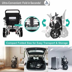 Power Wheelchair Foldable Intelligent Electric Wheelchair All Terrain For Adult
