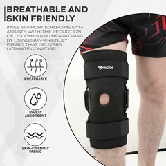 Knee Brace Support by RDX, Knee Sleeve, Knee Brace Hinged, Arthritis, Neoprene