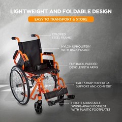 CIRCLE SPECIALTY, Ziggo 12” Seat Width Pediatric Wheelchair for Kids &…