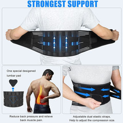 Adjustable Lower Back Brace Lumbar Support Waist Belt For Men Women Pain Relief