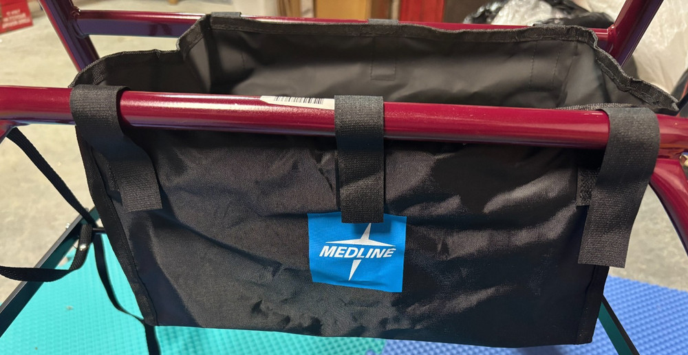Pouch Tote Bag, NEW, Parts For The Medline Steel Rolling Rollator Walker.