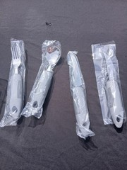 Special Slip Resistant Adaptive Therapy Stainless Steel Cutlery Set of 4