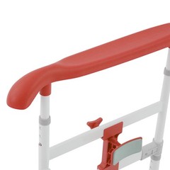 Steel Toilet Safety Rails w/ Fixable Clamp Adjustable Handicap Frame Max.330lbs