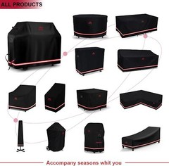 Cushion Storage Bag, Outdoor Patio Heavy Duty Bag with Medium, Black