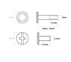 (4) Black Cone Spacers and (2) Replacement Axles for Wheelchair Caster Wheels.