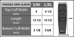 Padded Arm Sleeves – Nylon/Spandex Sleeves with Built-In Elbow Padding to Red…